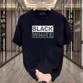 Black White Baskılı Tshirt