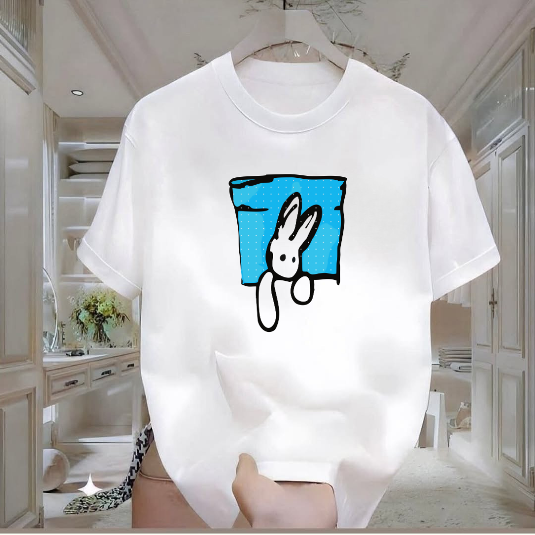 Tavşan Baskılı Tshirt