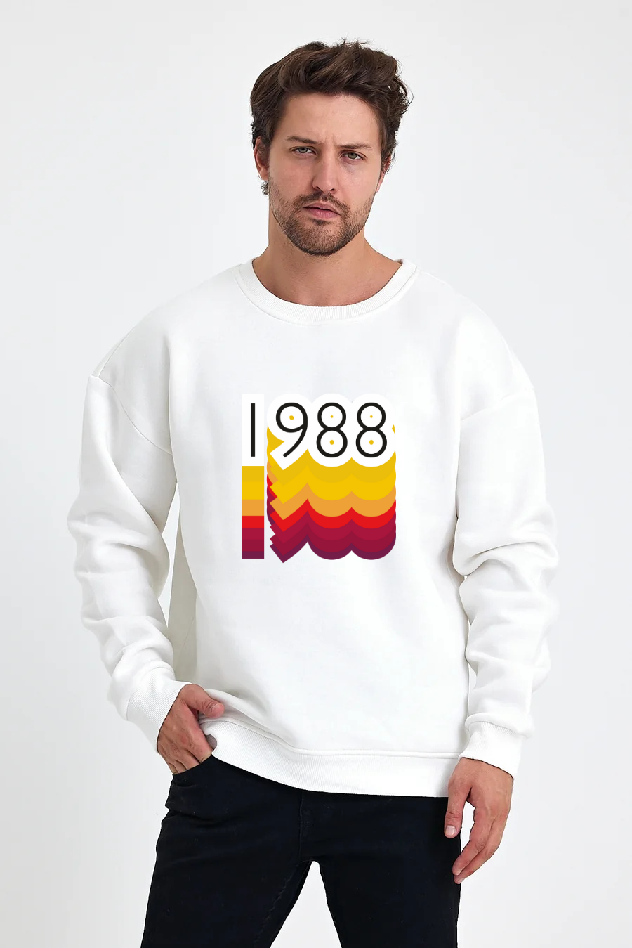 1988 Baskılı Sweatshirt