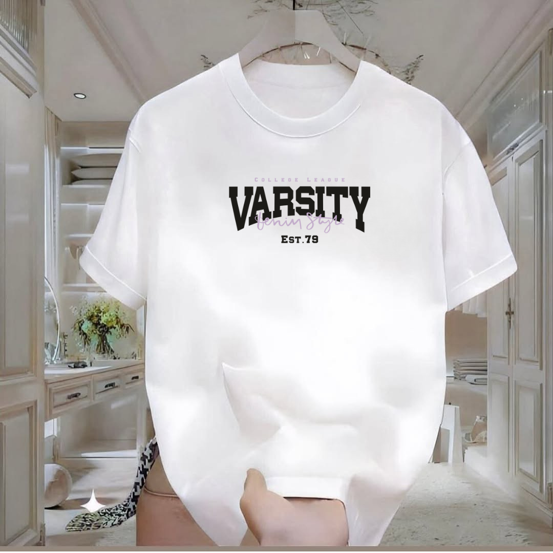 Varsity Baskılı Tshirt