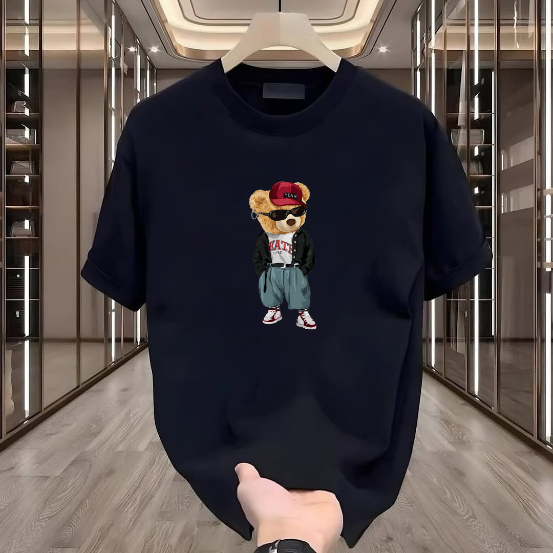 Skate Bear Baskılı Tshirt