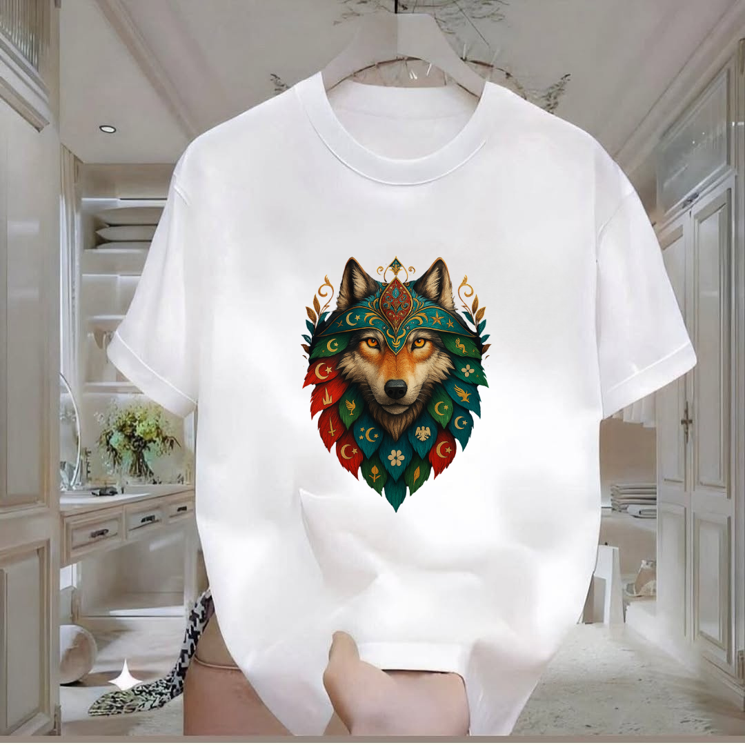 Kurt Baskılı Tshirt