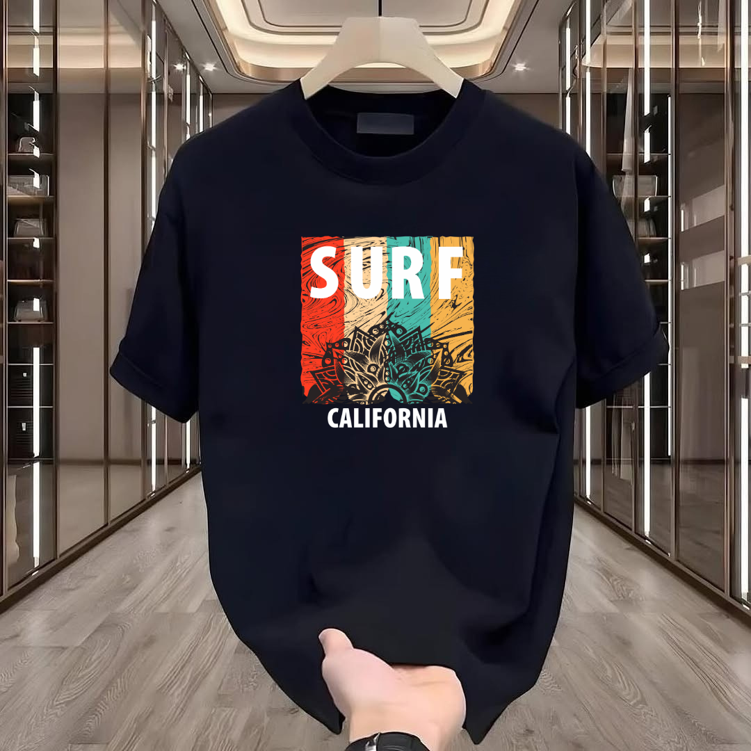 Surf California Baskılı Tshirt