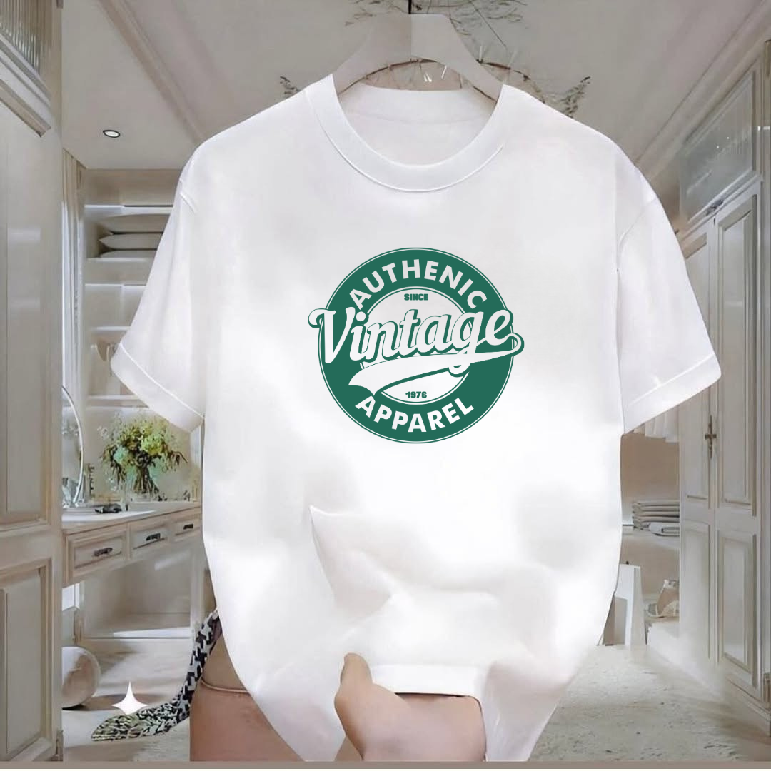Vintage Baskılı Tshirt