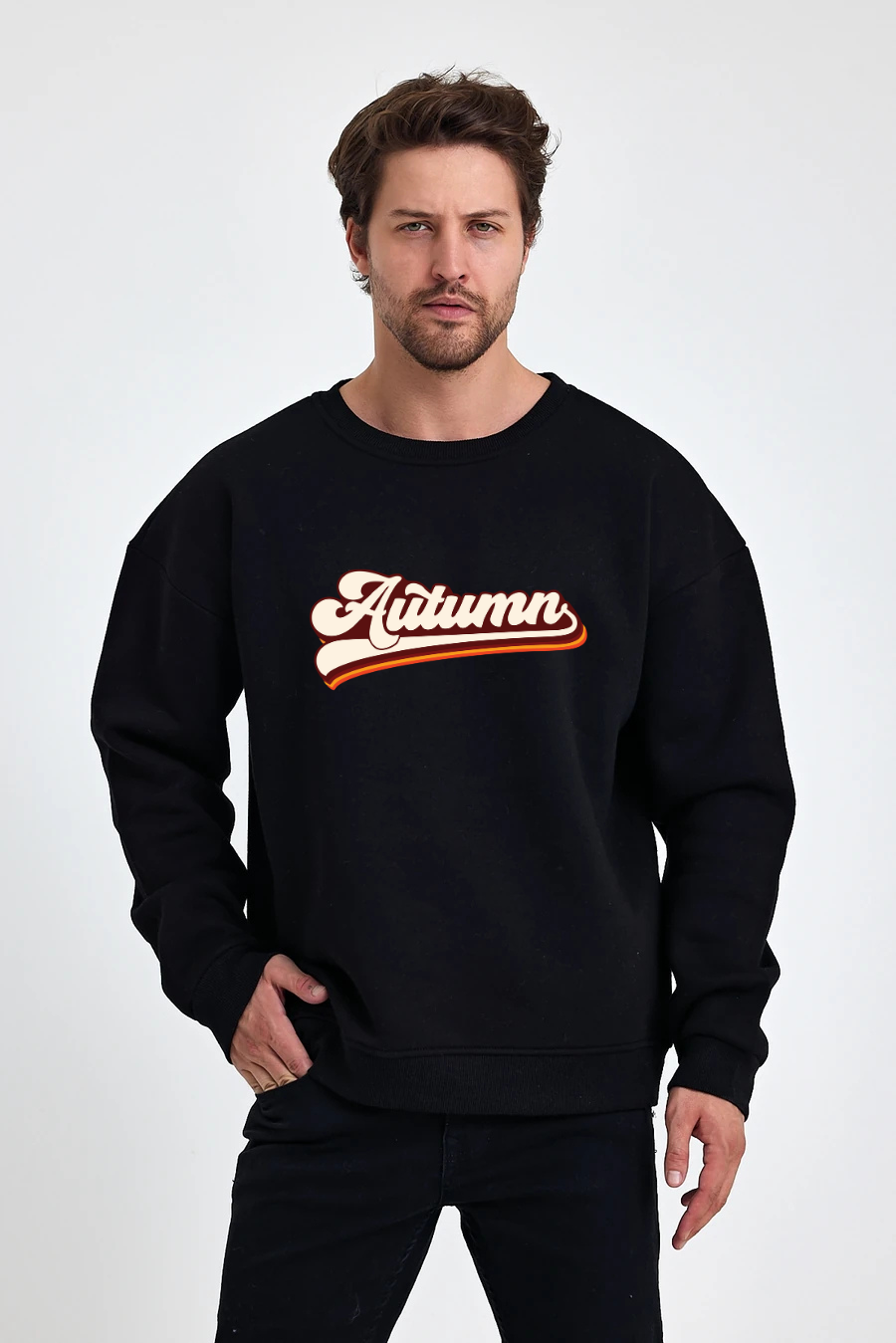 Autumn Baskılı Sweatshirt