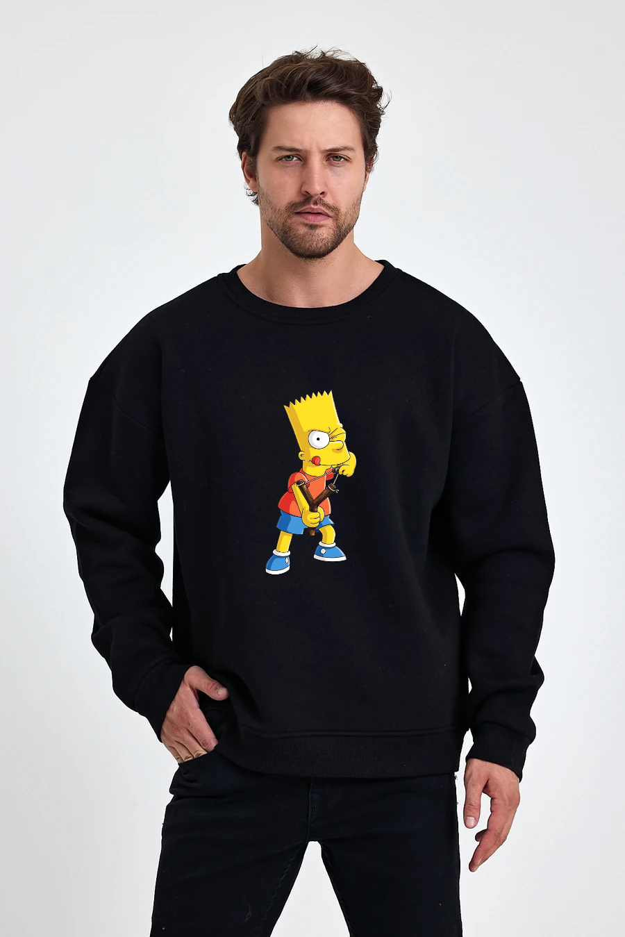 Bart Baskılı Sweatshirt