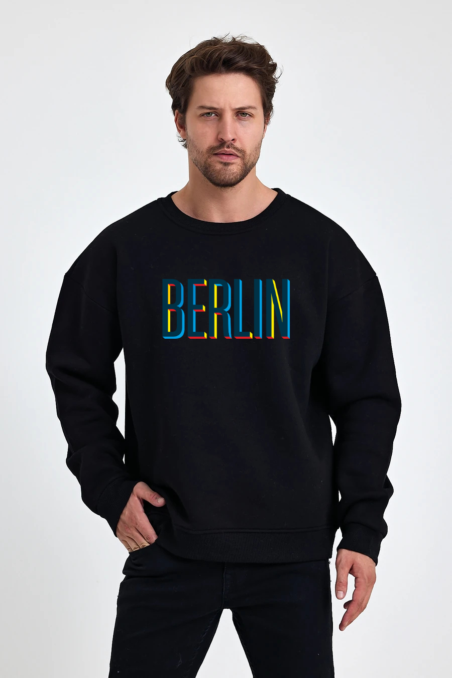 Berlin Baskılı Sweatshirt