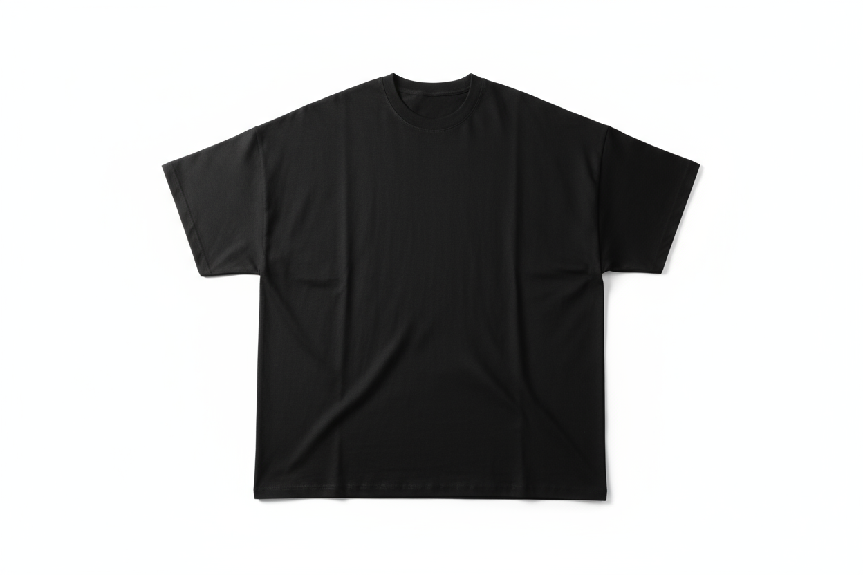 black oversized tshirt
