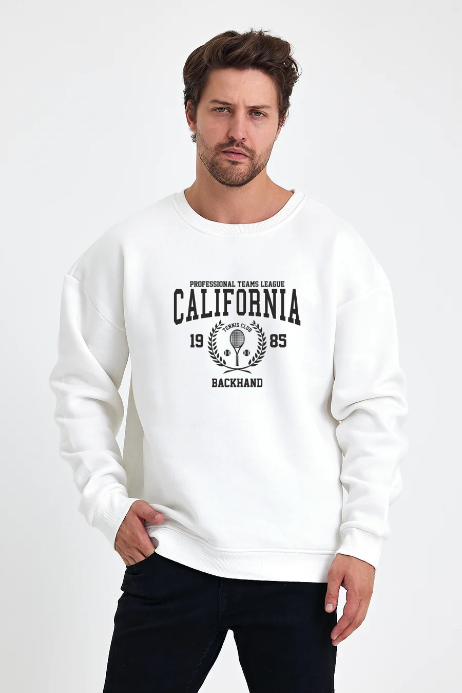 California Baskılı Sweatshirt