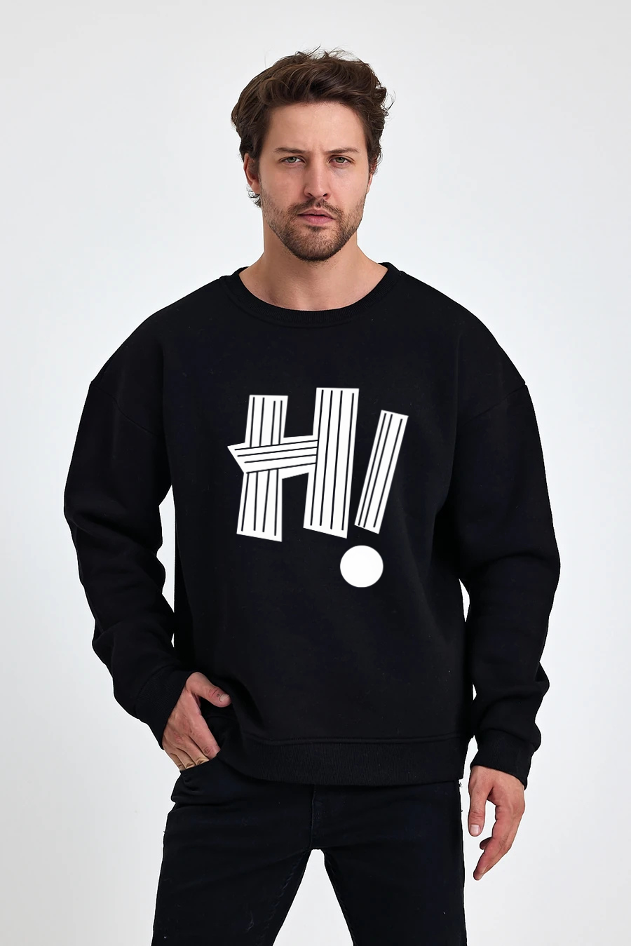 Hi Baskılı Sweatshirt