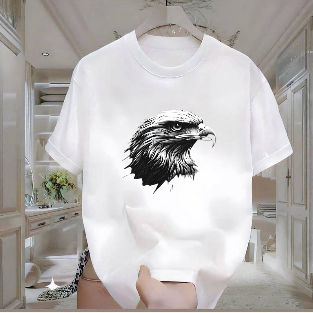 Kartal Baskılı Tshirt