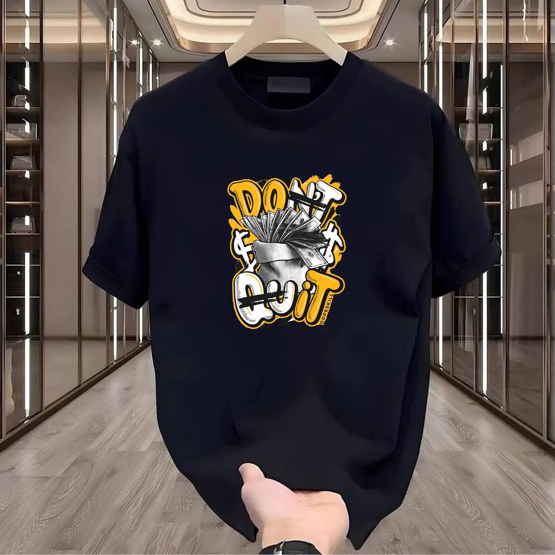 Dont Quit Baskılı Tshirt