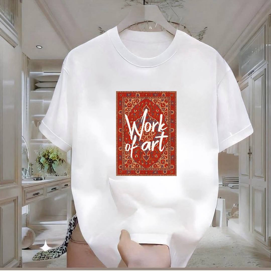 Work Baskılı Tshirt
