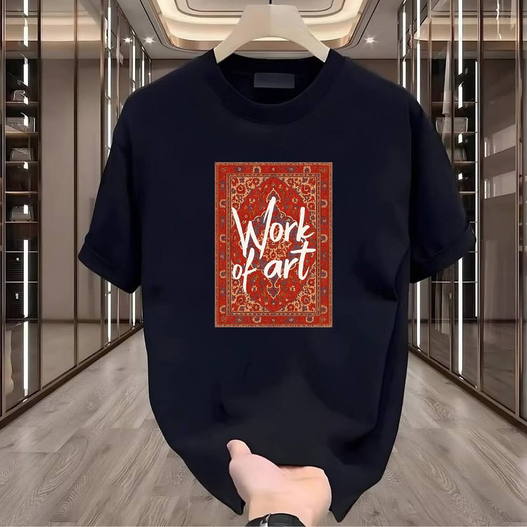 Work Baskılı Tshirt