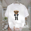 Gözlüklü Ayı Baskılı Tshirt